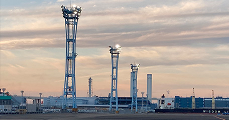 横浜市 大黒埠頭 LED投光器