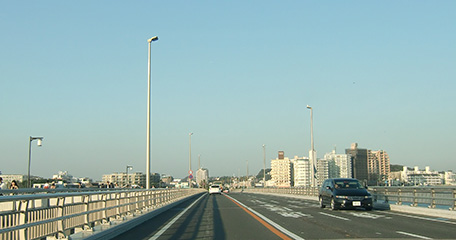 神奈川県江の島大橋 LED道路照明